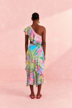 Farm Rio Beach Vibe One Shoulder Top -Colorful Wear Store 310278 04