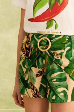 Farm Rio Tropical Leaves Shorts 8 Farm Rio Tropical Leaves Shorts -Colorful Wear Store 310644 03