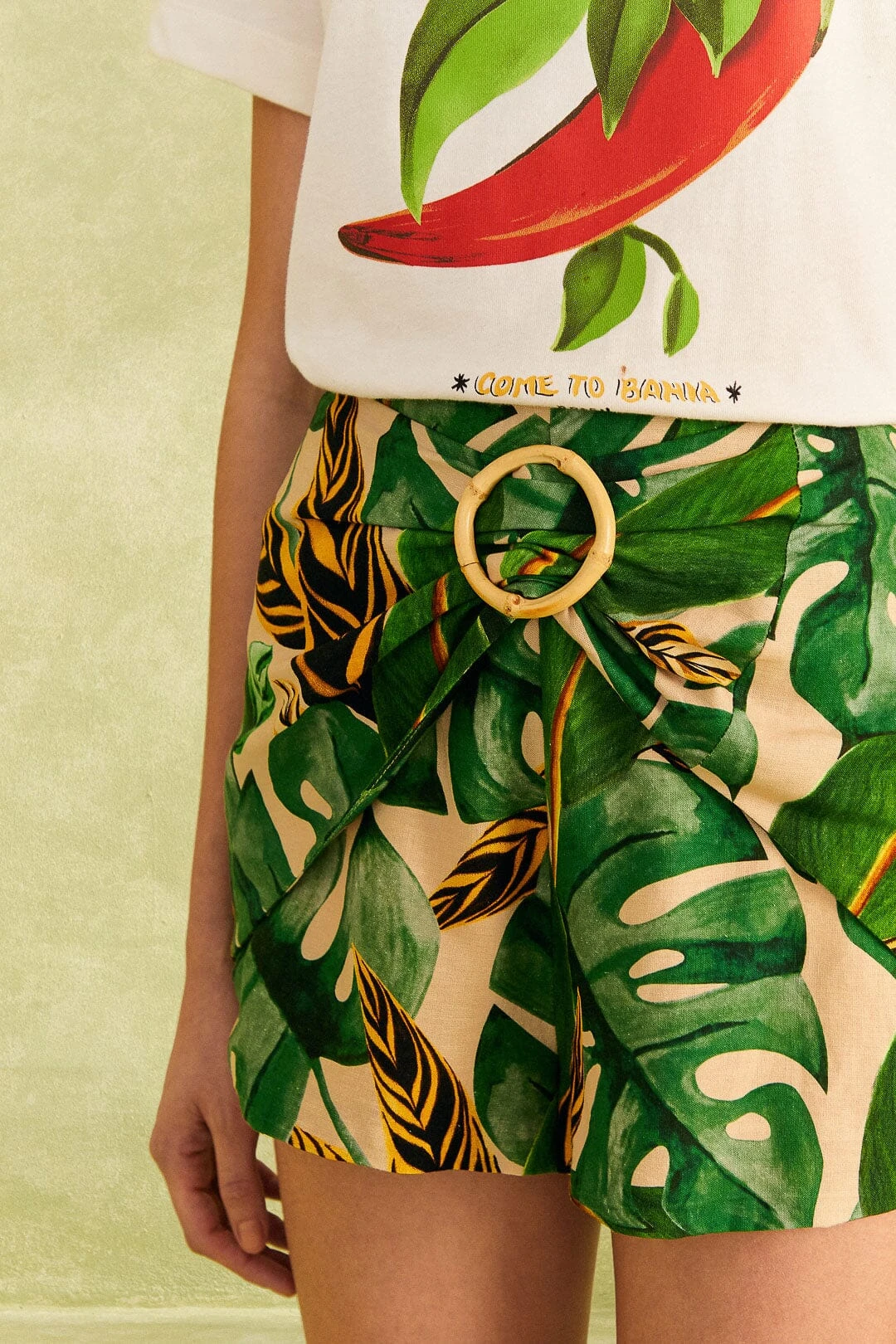 Farm Rio Tropical Leaves Shorts 3 Farm Rio Tropical Leaves Shorts - Image 3