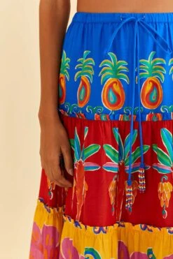 Farm Rio Off-White Vivid Garden Maxi Skirt -Colorful Wear Store 310663 04