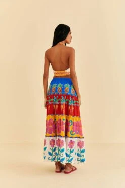 Farm Rio Off-White Vivid Garden Maxi Skirt -Colorful Wear Store 310663 05