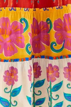 Farm Rio Off-White Vivid Garden Maxi Skirt -Colorful Wear Store 310663 06