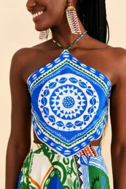 Farm Rio Off-White Pitta Colors Maxi Dress -Colorful Wear Store 310672 03