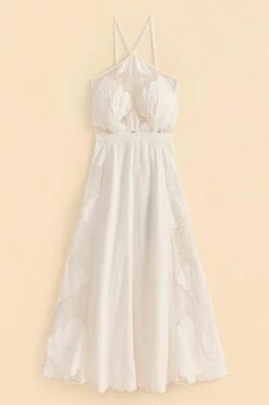 Farm Rio Off-White Embroidered Midi Dress -Colorful Wear Store 310674 06