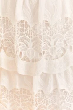 Farm Rio White Lace Midi Skirt -Colorful Wear Store 310676 05