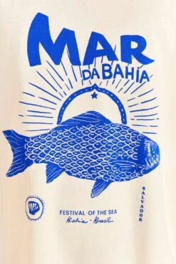 Farm Rio White Mar Da Bahia Organic Cotton T-shirt -Colorful Wear Store 310696 05