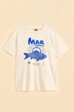 Farm Rio White Mar Da Bahia Organic Cotton T-shirt -Colorful Wear Store 310696 06