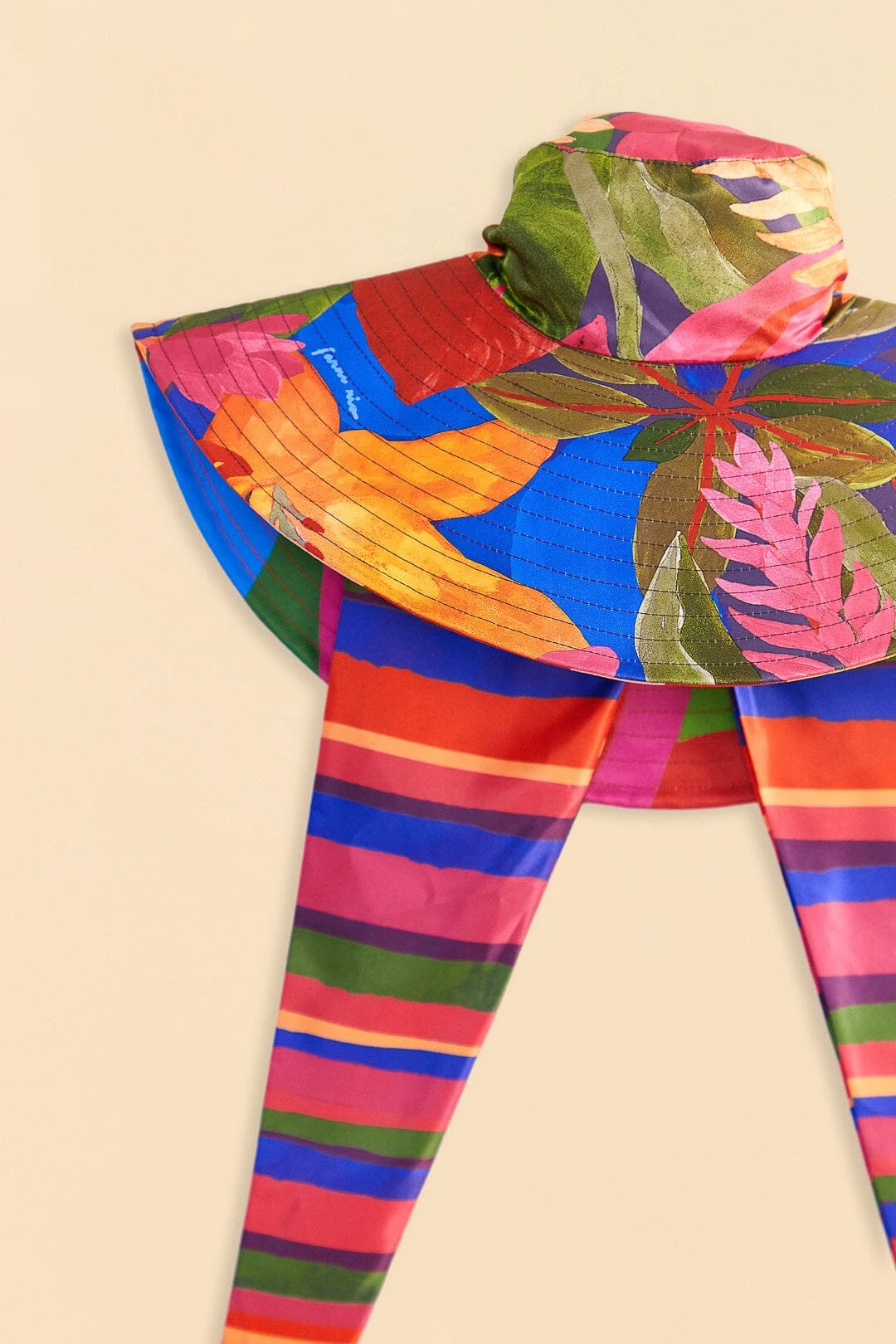 Farm Rio Tropical Floral Hat 2 Farm Rio Tropical Floral Hat - Image 2