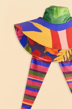 Farm Rio Tropical Floral Hat 7 Farm Rio Tropical Floral Hat -Colorful Wear Store 310715 04