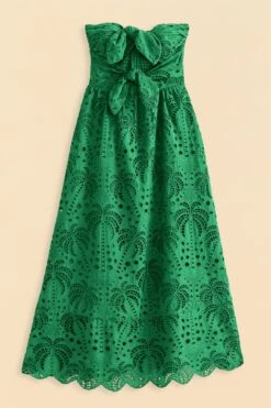 Farm Rio Green Coconut Tree Richelieu Midi Dress 11 Farm Rio Green Coconut Tree Richelieu Midi Dress -Colorful Wear Store 311340 06