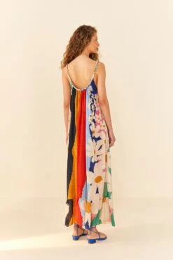 Farm Rio Super Fun Daisy Maxi Dress -Colorful Wear Store 311363 04