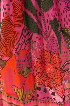 Farm Rio Pink Cool Leopards Maxi Dress -Colorful Wear Store 311370 05