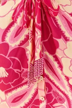 Farm Rio Pink Tropical Groove Midi Dress 10 Farm Rio Pink Tropical Groove Midi Dress -Colorful Wear Store 311372 05