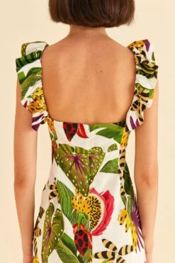 Farm Rio Striped Forest Mini Dress -Colorful Wear Store 311388 02