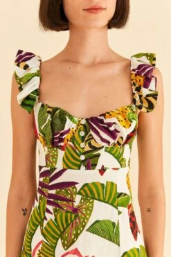 Farm Rio Striped Forest Mini Dress -Colorful Wear Store 311388 04