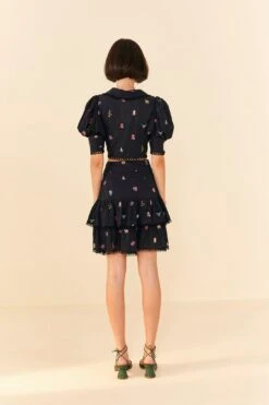 Farm Rio Zodiac Cross Stitch Mini Skirt -Colorful Wear Store 311416 03 1