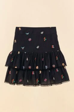 Farm Rio Zodiac Cross Stitch Mini Skirt -Colorful Wear Store 311416 06 1