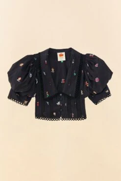 Farm Rio Zodiac Cross Stitch Crop Top 9 Farm Rio Zodiac Cross Stitch Crop Top -Colorful Wear Store 311429 06 1