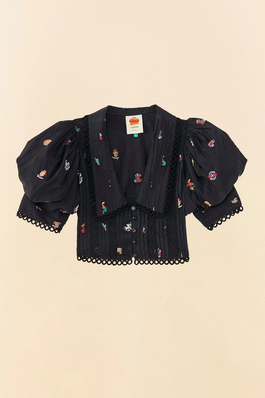 Farm Rio Zodiac Cross Stitch Crop Top 5 Farm Rio Zodiac Cross Stitch Crop Top - Image 5