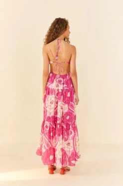 Pink Tropical Groove Maxi Dress -Colorful Wear Store 311532 03