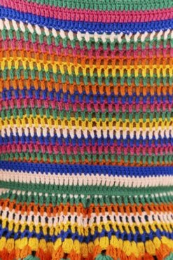 Farm Rio Multi Stitches Crochet Blouse 8 Farm Rio Multi Stitches Crochet Blouse -Colorful Wear Store 311559 04