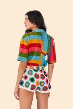 Farm Rio Multi Circles Crochet Shorts -Colorful Wear Store 311562 03