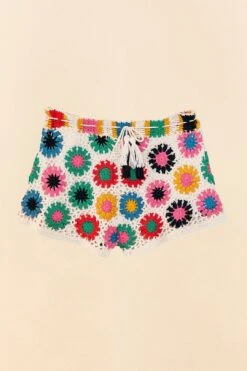 Farm Rio Multi Circles Crochet Shorts -Colorful Wear Store 311562 06