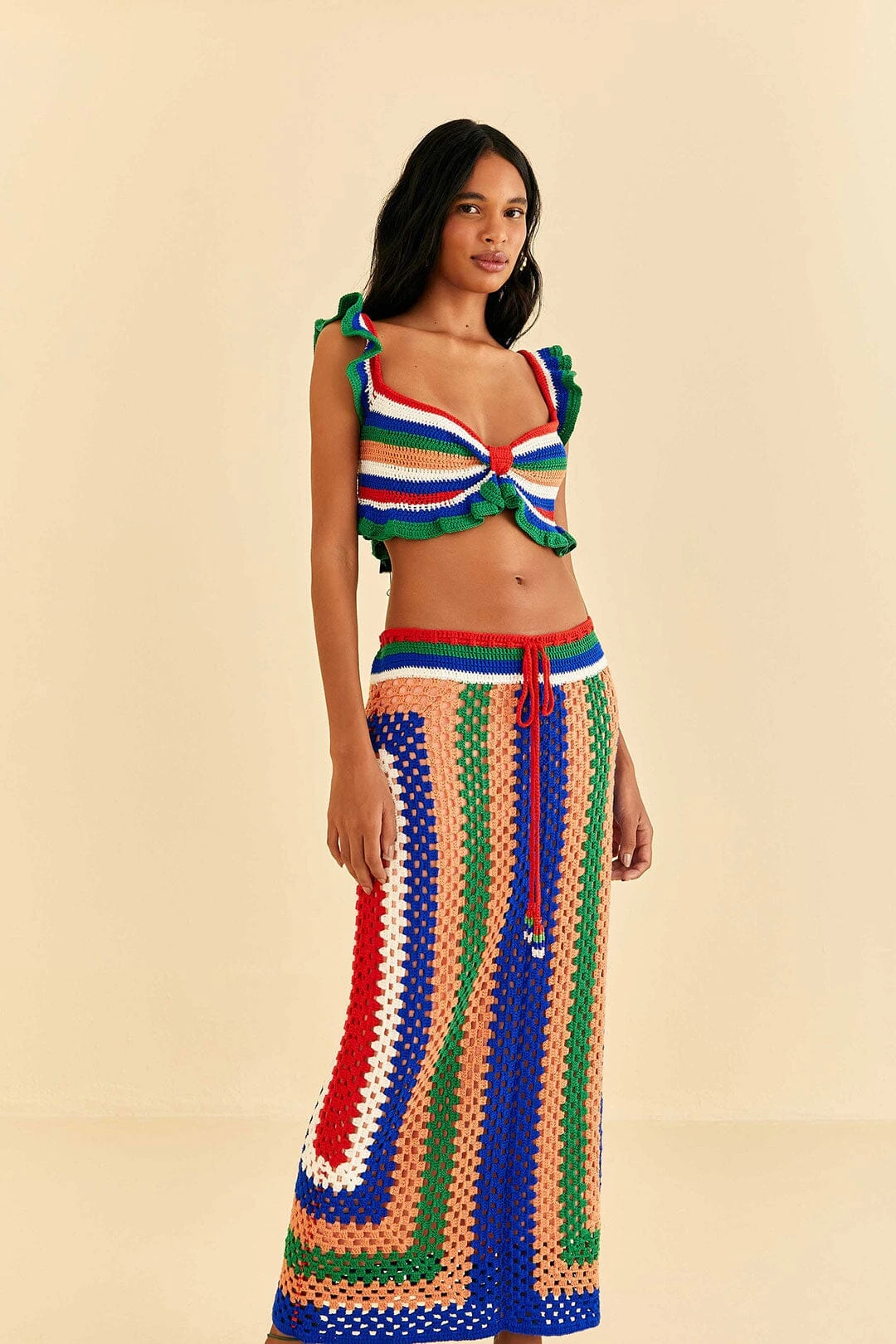 Farm Rio Pitta Crochet Skirt 2 Farm Rio Pitta Crochet Skirt - Image 2