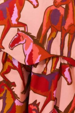 Farm Rio Rose Wild Horses Tiered Mini Skirt 10 Farm Rio Rose Wild Horses Tiered Mini Skirt -Colorful Wear Store 311997 05