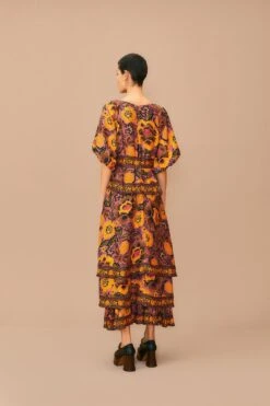 Farm Rio Blush Garden Bloom Maxi Dress 10 Farm Rio Blush Garden Bloom Maxi Dress -Colorful Wear Store 312002 04