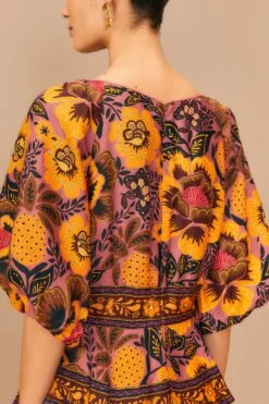 Farm Rio Blush Garden Bloom Maxi Dress 11 Farm Rio Blush Garden Bloom Maxi Dress -Colorful Wear Store 312002 05