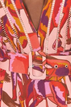 Farm Rio Rose Wild Horses Pleated Short Sleeve Jumpsuit -Colorful Wear Store 312232 05 1