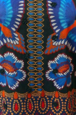 Farm Rio Black Ainika Sparkle Short Sleeve Blouse 11 Farm Rio Black Ainika Sparkle Short Sleeve Blouse -Colorful Wear Store 312281 05