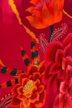 Farm Rio Vintage Wave Circle Cut-Out Midi Dress -Colorful Wear Store 312373 06