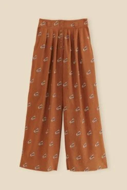 Farm Rio Caramel Embroidered Horses Pants -Colorful Wear Store 312388 06