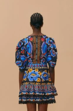 Farm Rio Black Ainika Sparkle Mini Skirt 9 Farm Rio Black Ainika Sparkle Mini Skirt -Colorful Wear Store 312546 04