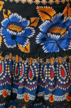 Farm Rio Black Ainika Sparkle Mini Skirt 11 Farm Rio Black Ainika Sparkle Mini Skirt -Colorful Wear Store 312546 05