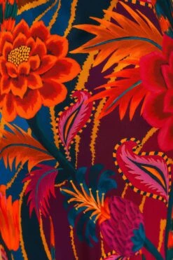 Farm Rio Vintage Wave Multicolor Lenzing™ Ecovero™ Viscose Maxi Dress 10 Farm Rio Vintage Wave Multicolor Lenzing™ Ecovero™ Viscose Maxi Dress -Colorful Wear Store 312607 05