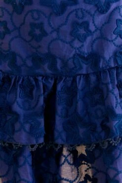 Farm Rio Navy Blue 3d Star Texture Mini Skirt 8 Farm Rio Navy Blue 3d Star Texture Mini Skirt -Colorful Wear Store 312645 05