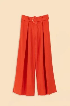 Farm Rio Orange Tailored Pants -Colorful Wear Store 312657 05