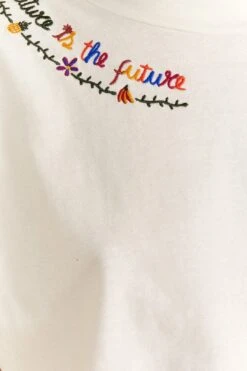 Farm Rio Nature Is The Future Embroidered Organic Cotton T-Shirt 10 Farm Rio Nature Is The Future Embroidered Organic Cotton T-Shirt -Colorful Wear Store 313563 05