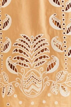 Farm Rio Sand Richelieu Sleeveless Midi Dress -Colorful Wear Store 313594 05