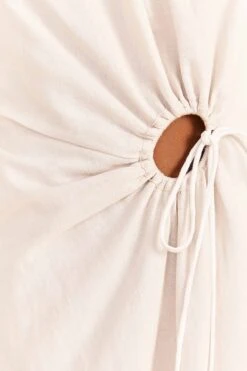 Farm Rio Off-White Richelieu Cut Out Midi Dress -Colorful Wear Store 313595 04