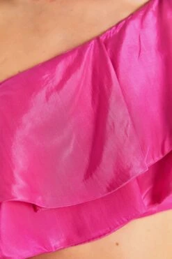 Farm Rio Dark Pink Marocaine Ruffle Top -Colorful Wear Store 313616 05