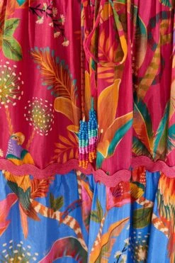 Farm Rio Macaw Party Mix Maxi Skirt -Colorful Wear Store 313623 05