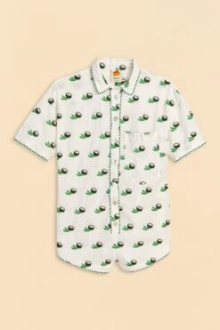 Farm Rio Cross Stitch Coconut Embroidered Romper -Colorful Wear Store 313624 06