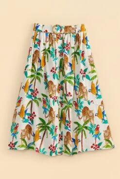 Farm Rio Tropical Paradise Midi Skirt -Colorful Wear Store 313626 06