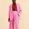 Farm Rio Pink Tailored Pants