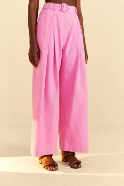 Farm Rio Pink Tailored Pants -Colorful Wear Store 313627 03
