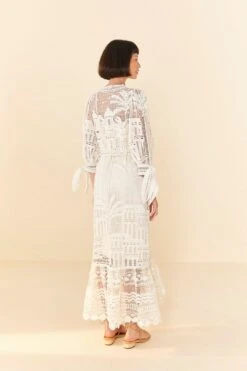 Farm Rio Off-White Morada Boa Guipure Dress 8 Farm Rio Off-White Morada Boa Guipure Dress -Colorful Wear Store 313631 04